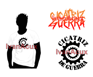 Logo de Cicatriz de Guerra diseñado por Iván Acuña